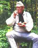 Red Billy enjoys a repast